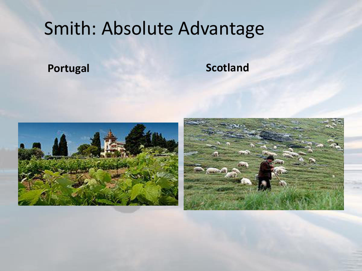Smith: Absolute Advantage. Portugal Scotland